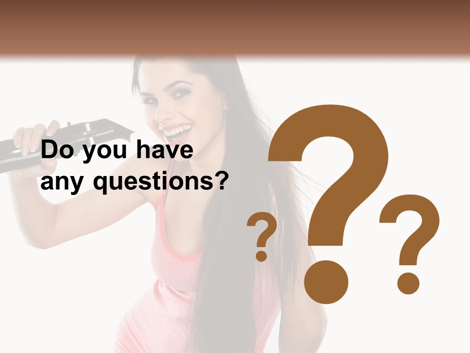 Color Teenagers Image PowerPoint Template