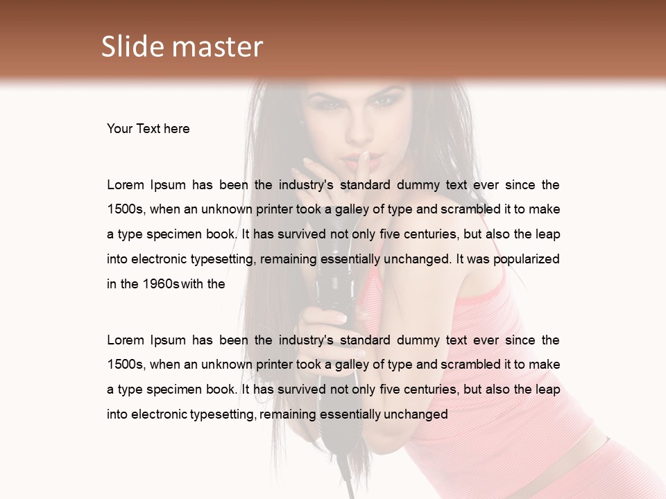 Lips Long Only PowerPoint Template