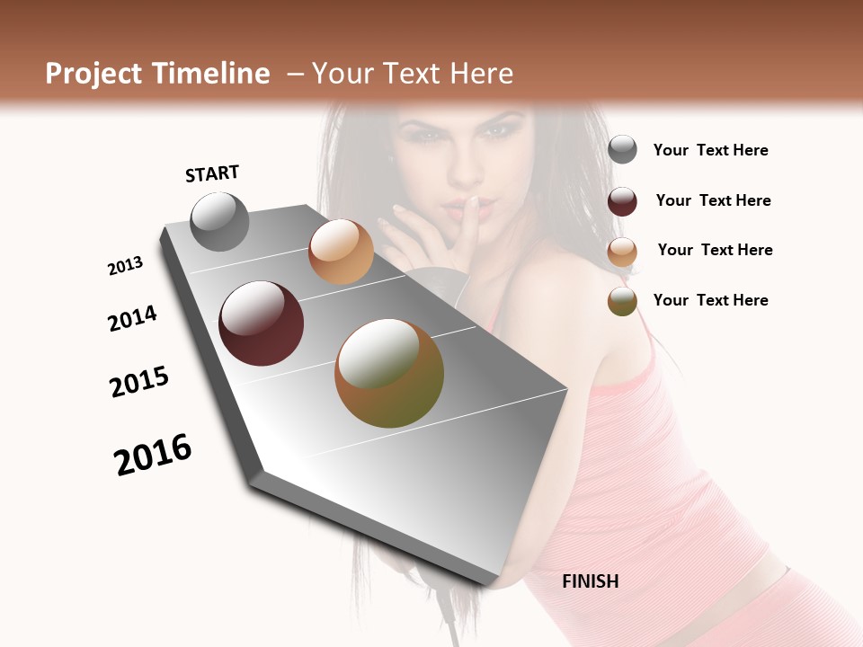 Lips Long Only PowerPoint Template