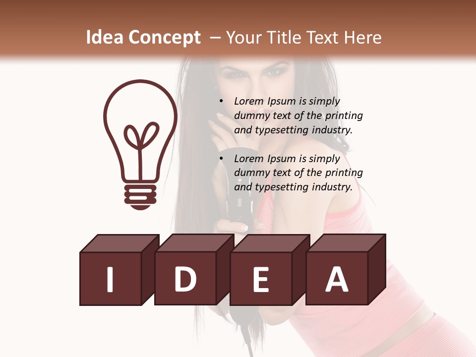 Lips Long Only PowerPoint Template