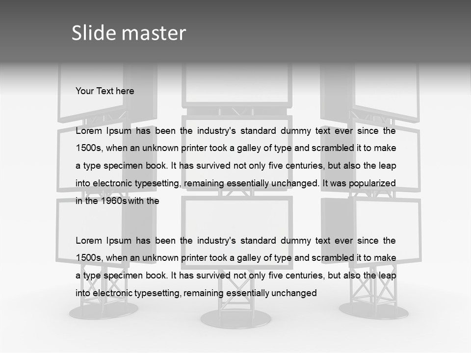 Table Conference Writing PowerPoint Template