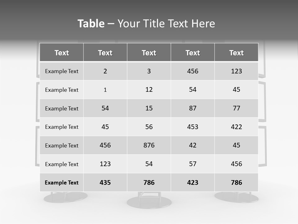 Table Conference Writing PowerPoint Template