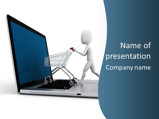 Commerce Keyboard Graphic PowerPoint Template