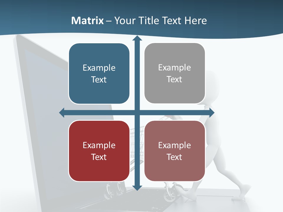 Commerce Keyboard Graphic PowerPoint Template