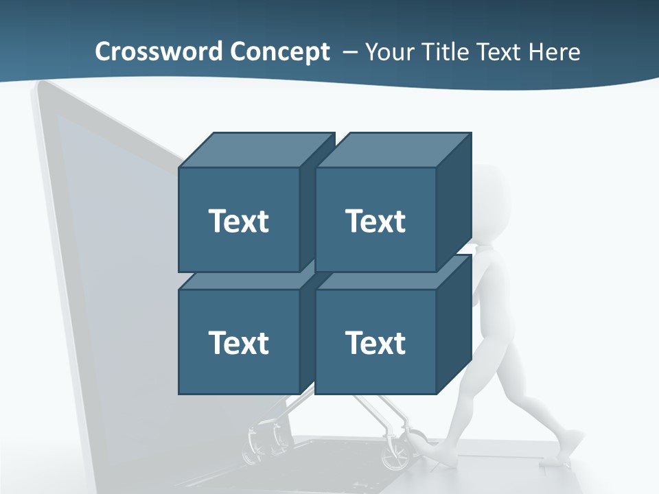 Commerce Keyboard Graphic PowerPoint Template