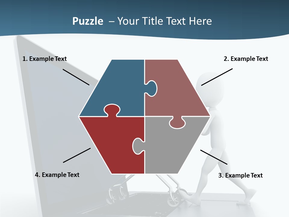 Commerce Keyboard Graphic PowerPoint Template
