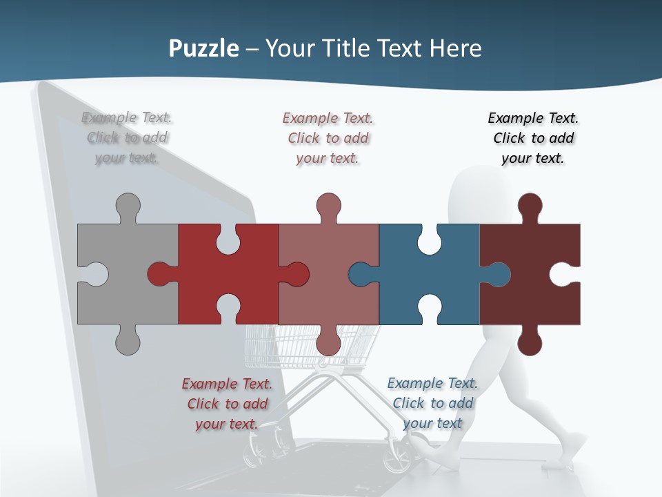 Commerce Keyboard Graphic PowerPoint Template