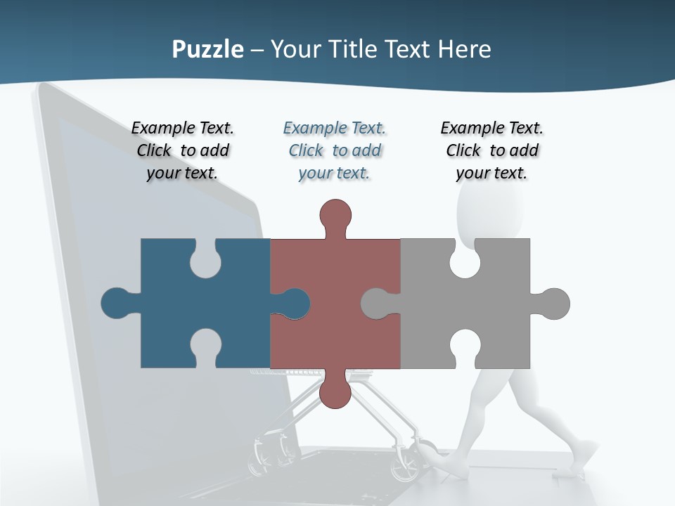 Commerce Keyboard Graphic PowerPoint Template