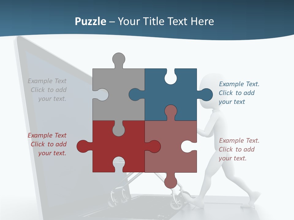 Commerce Keyboard Graphic PowerPoint Template