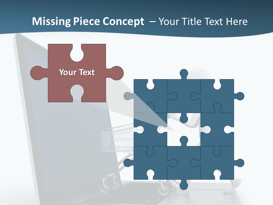 Commerce Keyboard Graphic PowerPoint Template