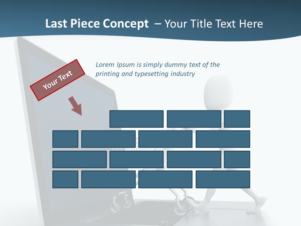 Commerce Keyboard Graphic PowerPoint Template