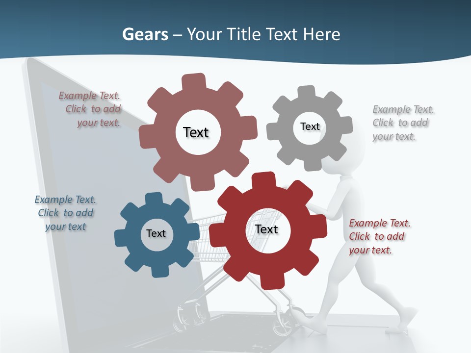 Commerce Keyboard Graphic PowerPoint Template
