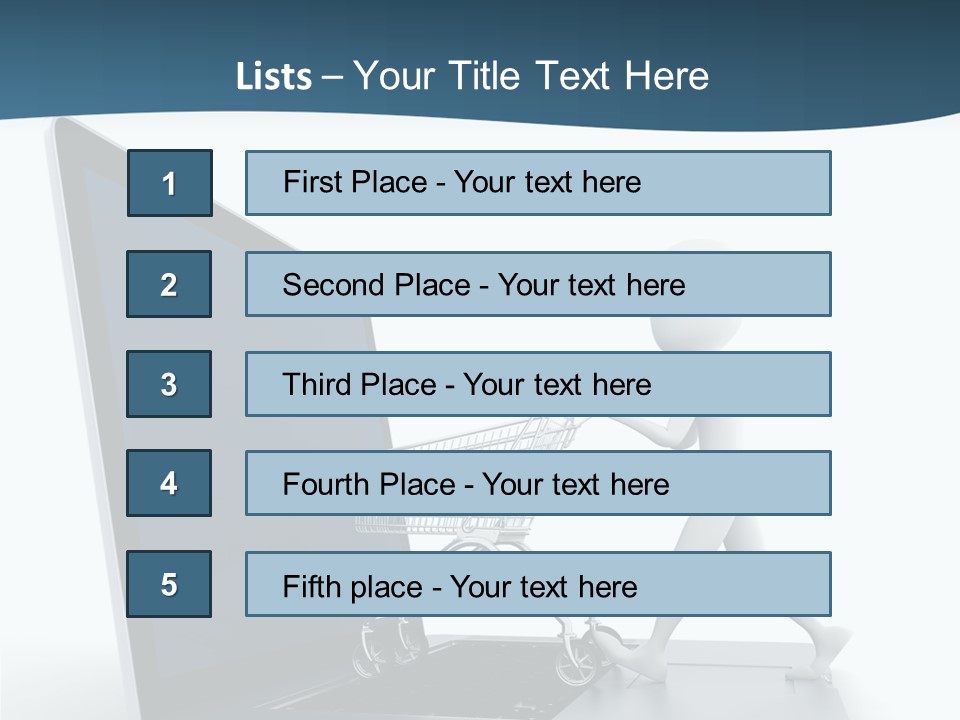 Commerce Keyboard Graphic PowerPoint Template