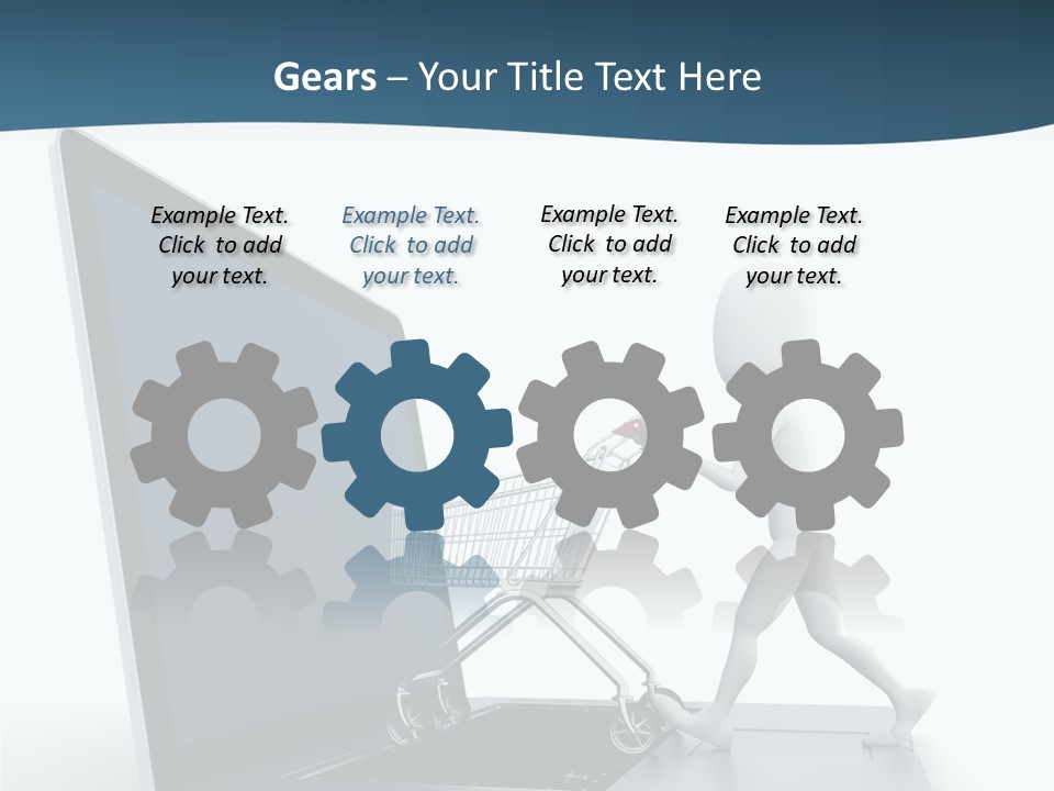 Commerce Keyboard Graphic PowerPoint Template