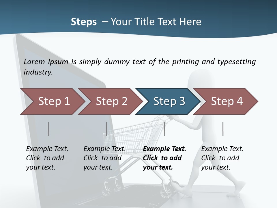 Commerce Keyboard Graphic PowerPoint Template
