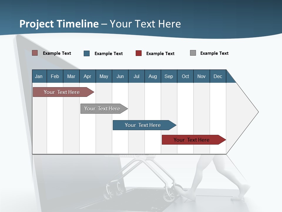 Commerce Keyboard Graphic PowerPoint Template