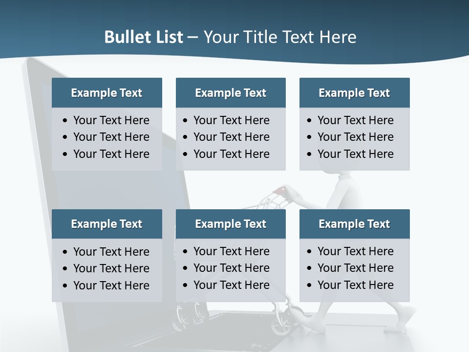 Commerce Keyboard Graphic PowerPoint Template