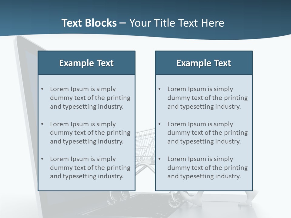 Commerce Keyboard Graphic PowerPoint Template