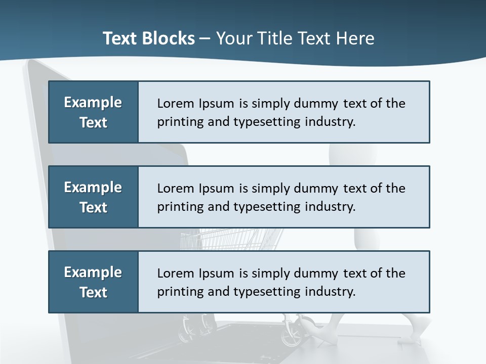 Commerce Keyboard Graphic PowerPoint Template