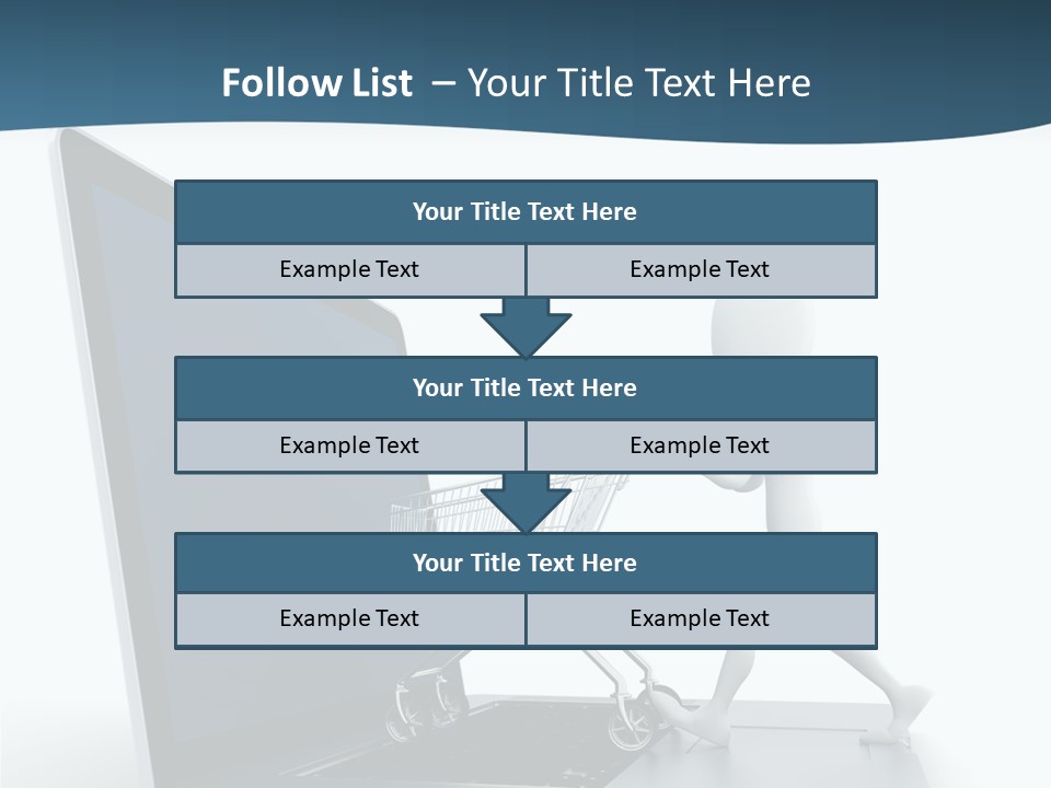 Commerce Keyboard Graphic PowerPoint Template