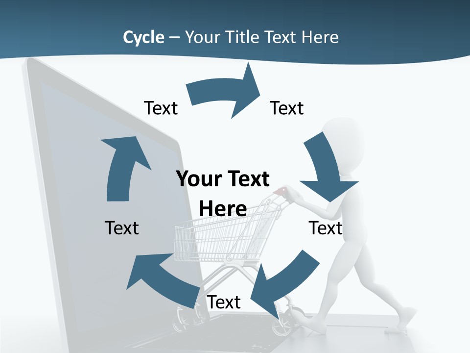 Commerce Keyboard Graphic PowerPoint Template