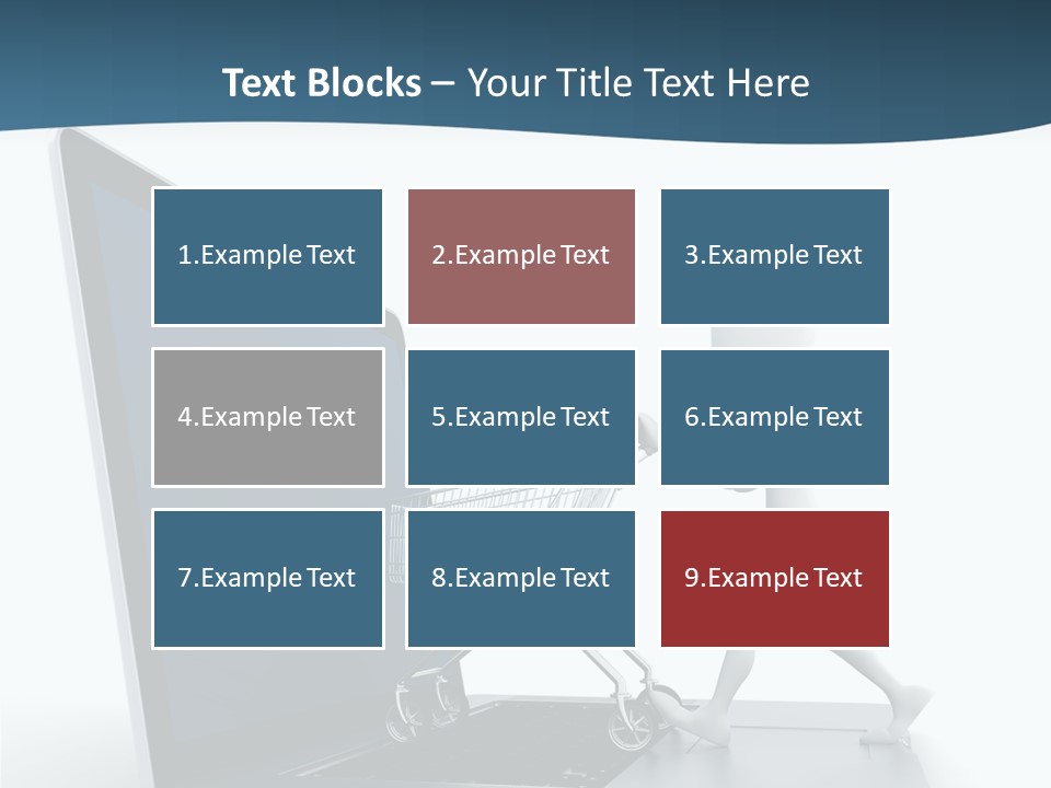 Commerce Keyboard Graphic PowerPoint Template