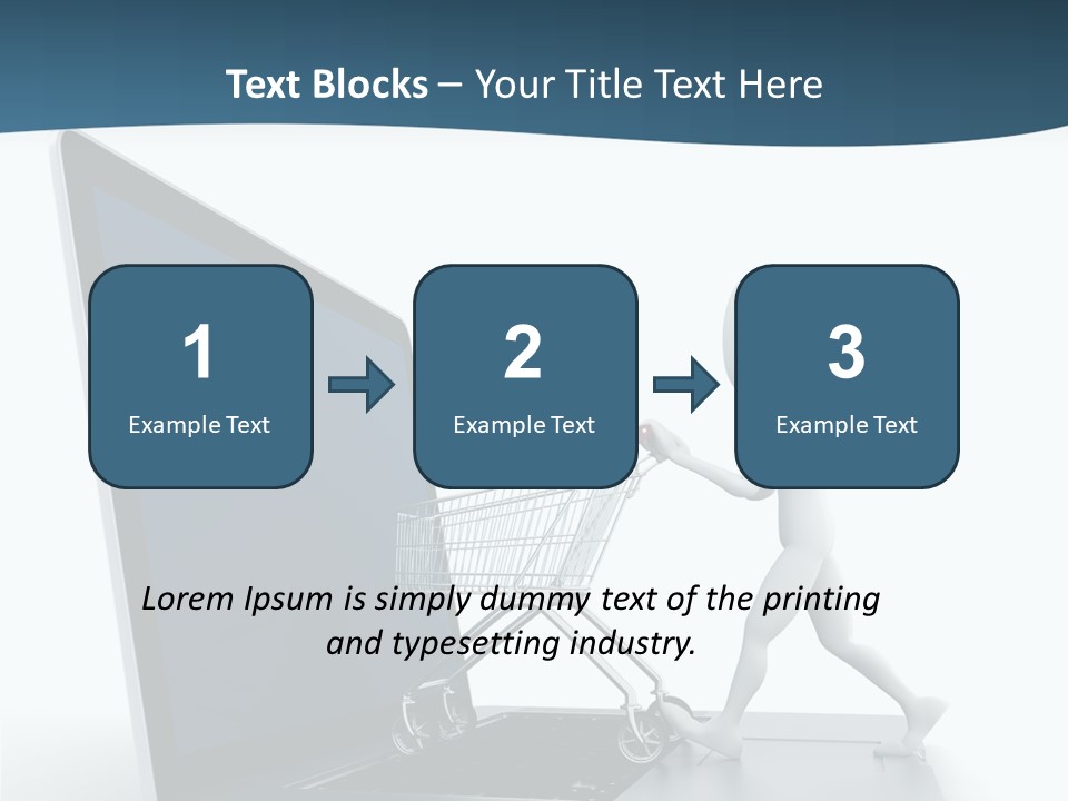 Commerce Keyboard Graphic PowerPoint Template