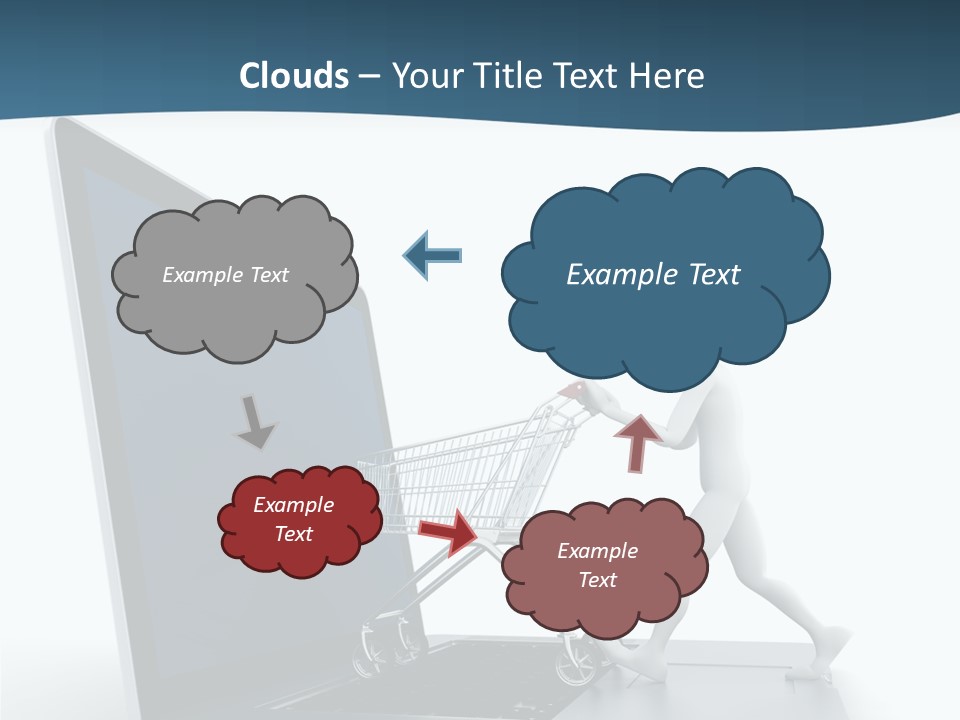 Commerce Keyboard Graphic PowerPoint Template