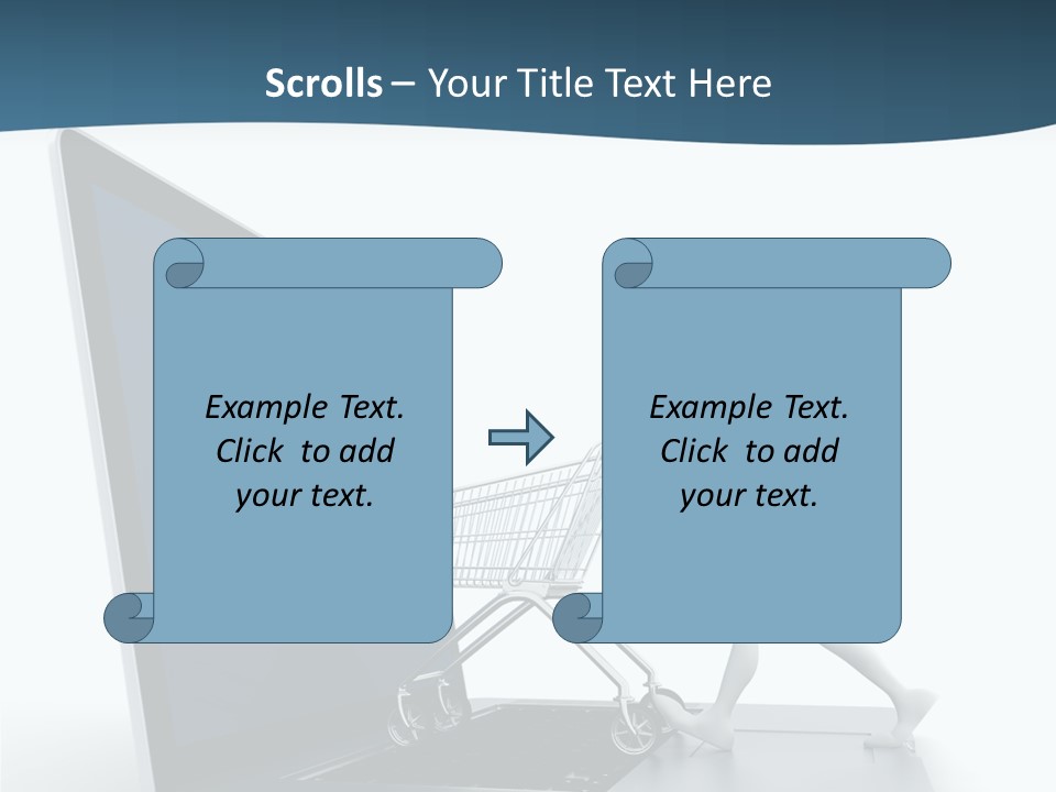 Commerce Keyboard Graphic PowerPoint Template