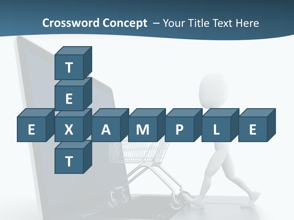 Commerce Keyboard Graphic PowerPoint Template