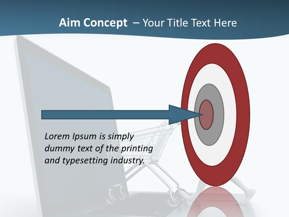 Commerce Keyboard Graphic PowerPoint Template