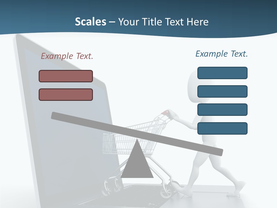 Commerce Keyboard Graphic PowerPoint Template