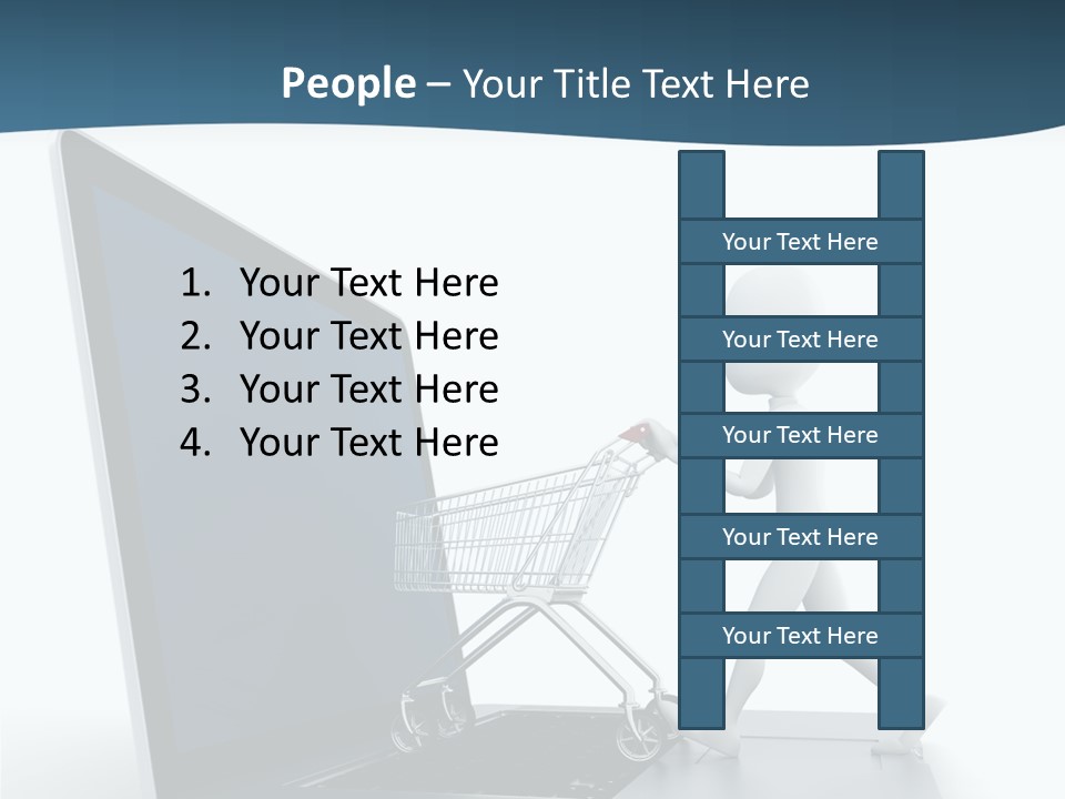 Commerce Keyboard Graphic PowerPoint Template