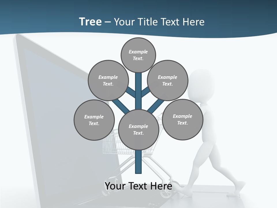 Commerce Keyboard Graphic PowerPoint Template