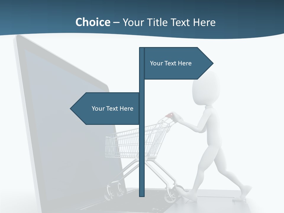 Commerce Keyboard Graphic PowerPoint Template