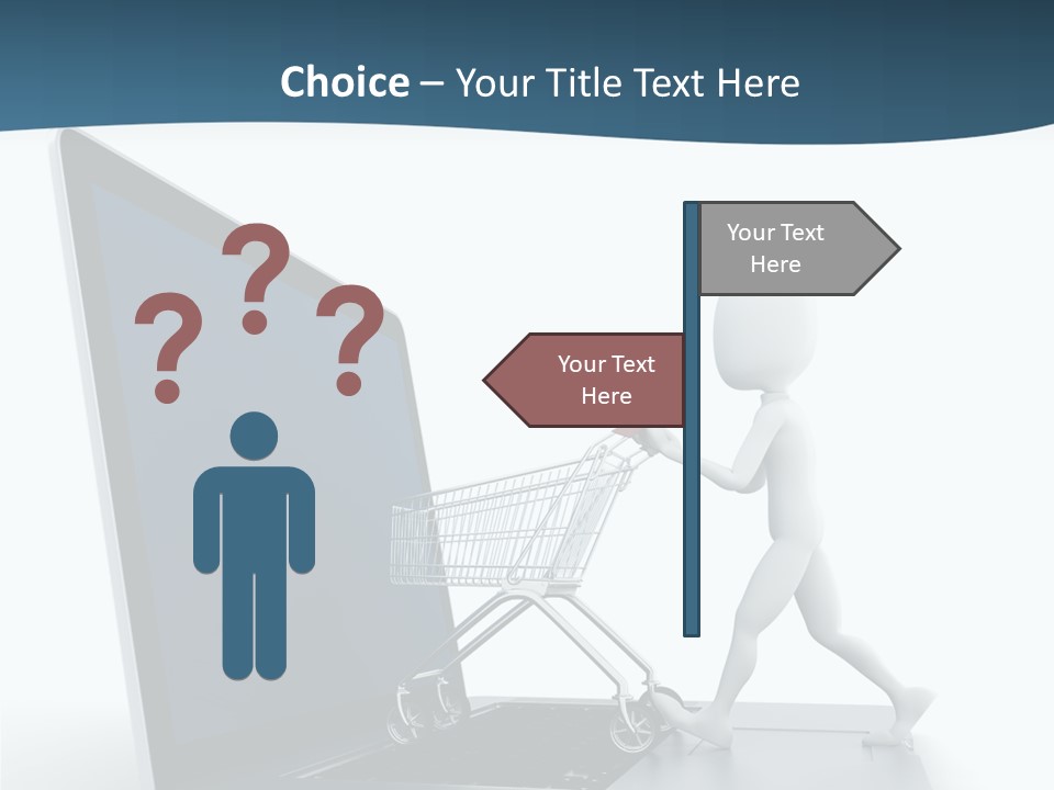 Commerce Keyboard Graphic PowerPoint Template