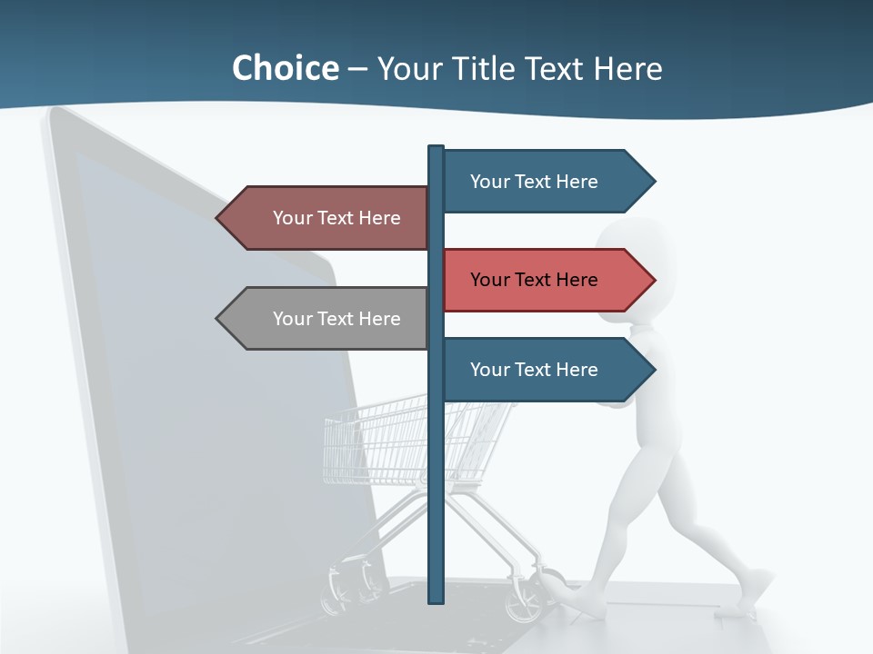 Commerce Keyboard Graphic PowerPoint Template