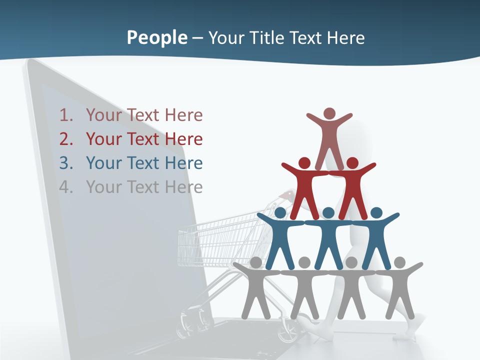 Commerce Keyboard Graphic PowerPoint Template