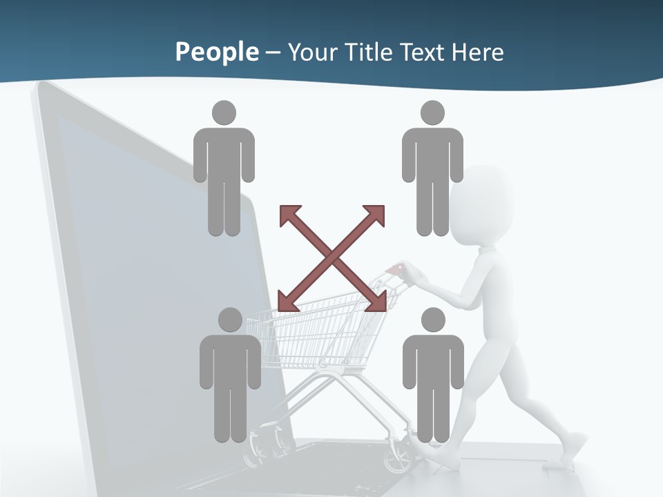 Commerce Keyboard Graphic PowerPoint Template