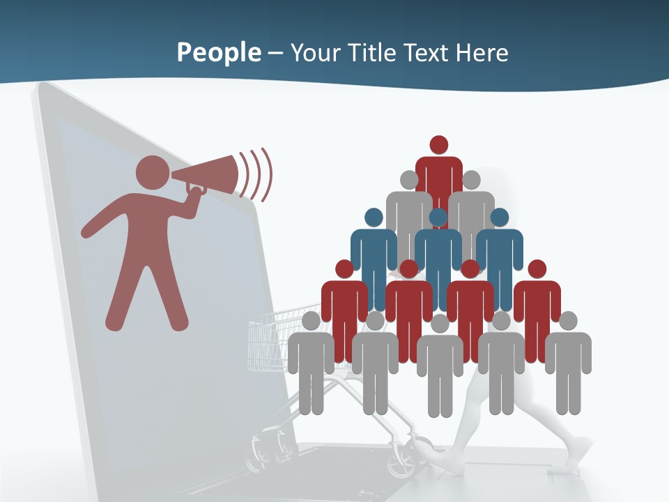 Commerce Keyboard Graphic PowerPoint Template