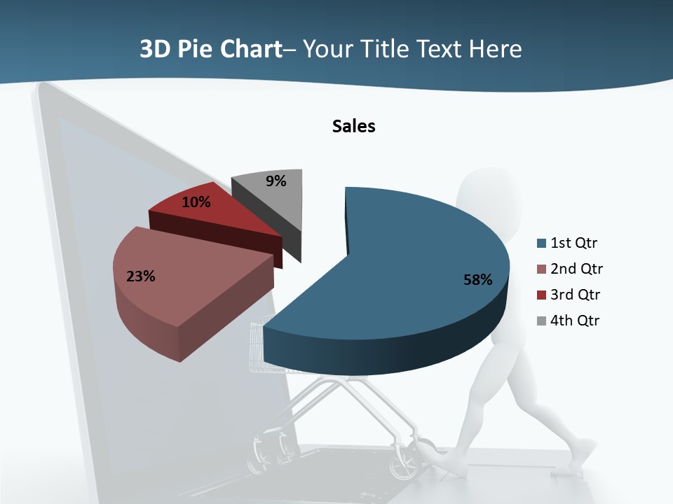 Commerce Keyboard Graphic PowerPoint Template
