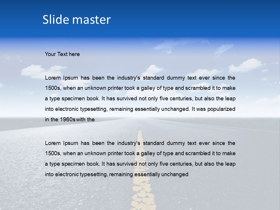 Trip Transportation View PowerPoint Template