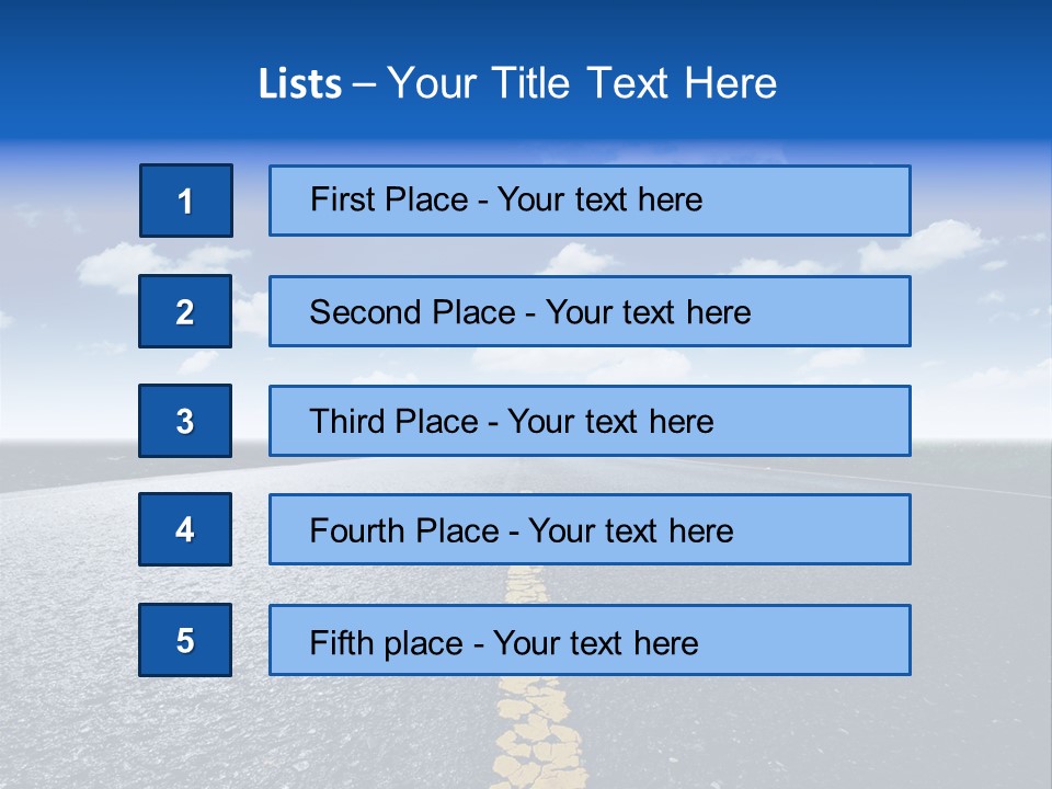 Trip Transportation View PowerPoint Template