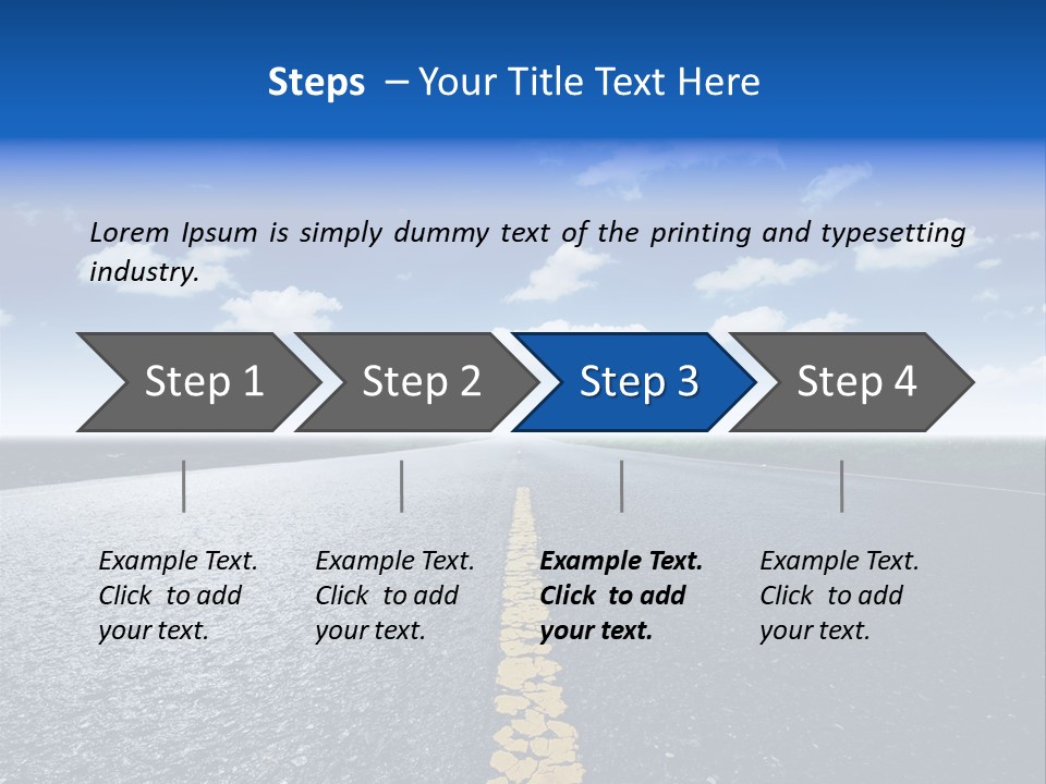 Trip Transportation View PowerPoint Template