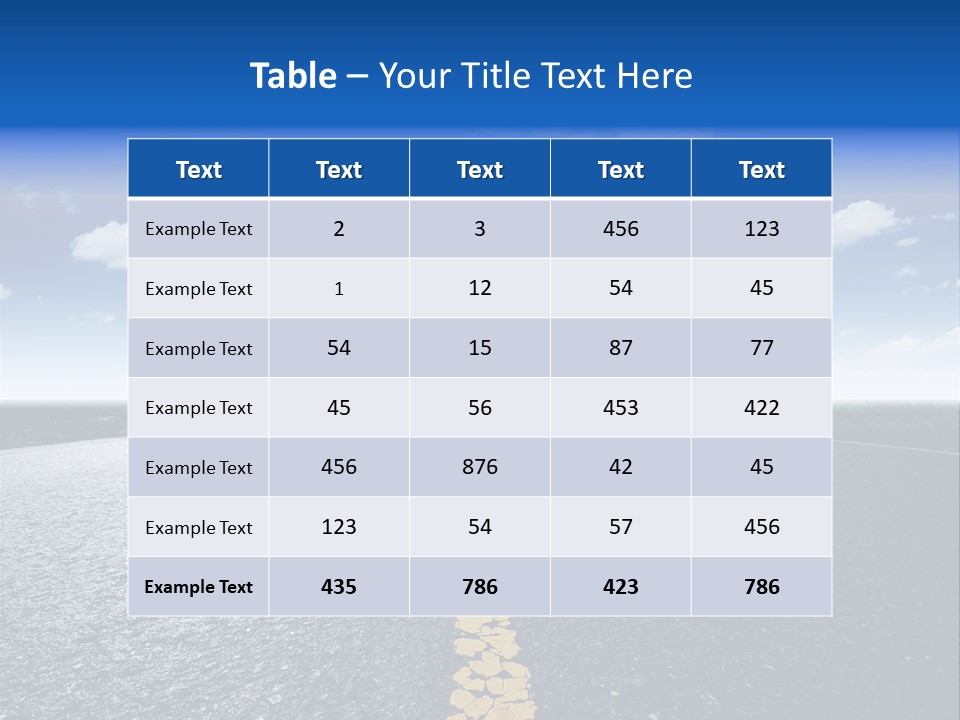 Trip Transportation View PowerPoint Template