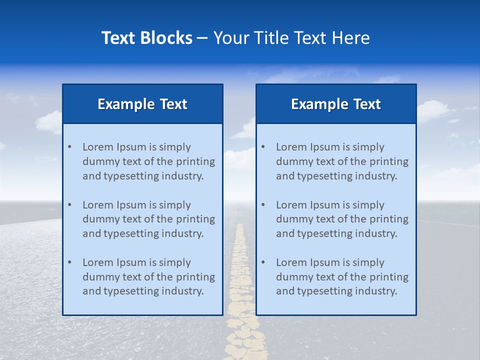 Trip Transportation View PowerPoint Template
