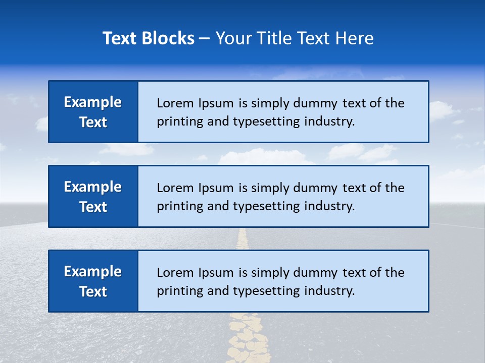 Trip Transportation View PowerPoint Template