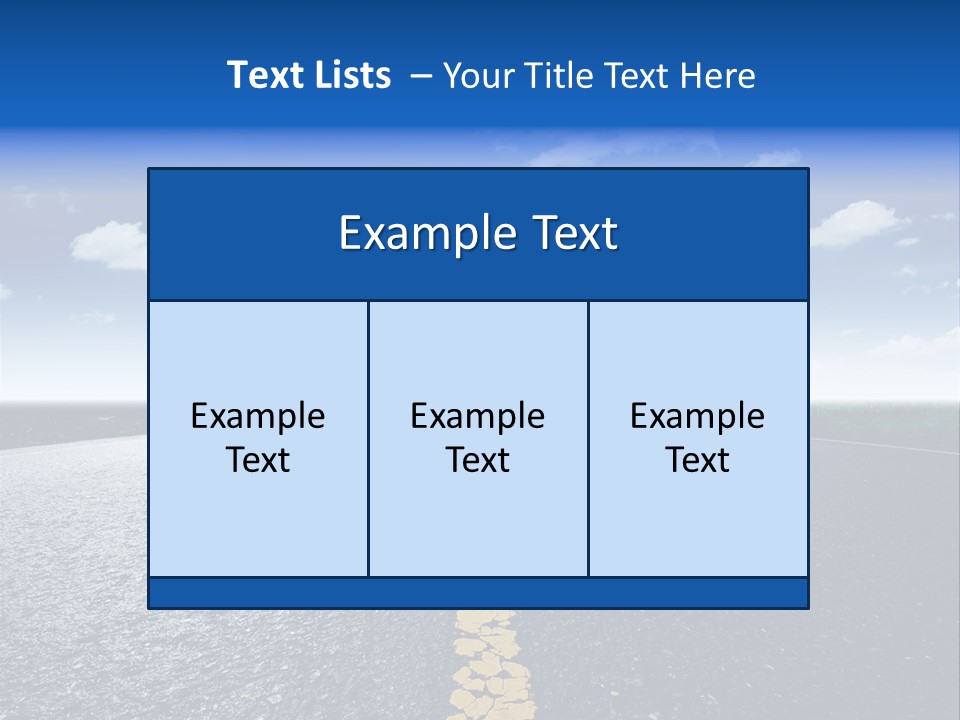 Trip Transportation View PowerPoint Template