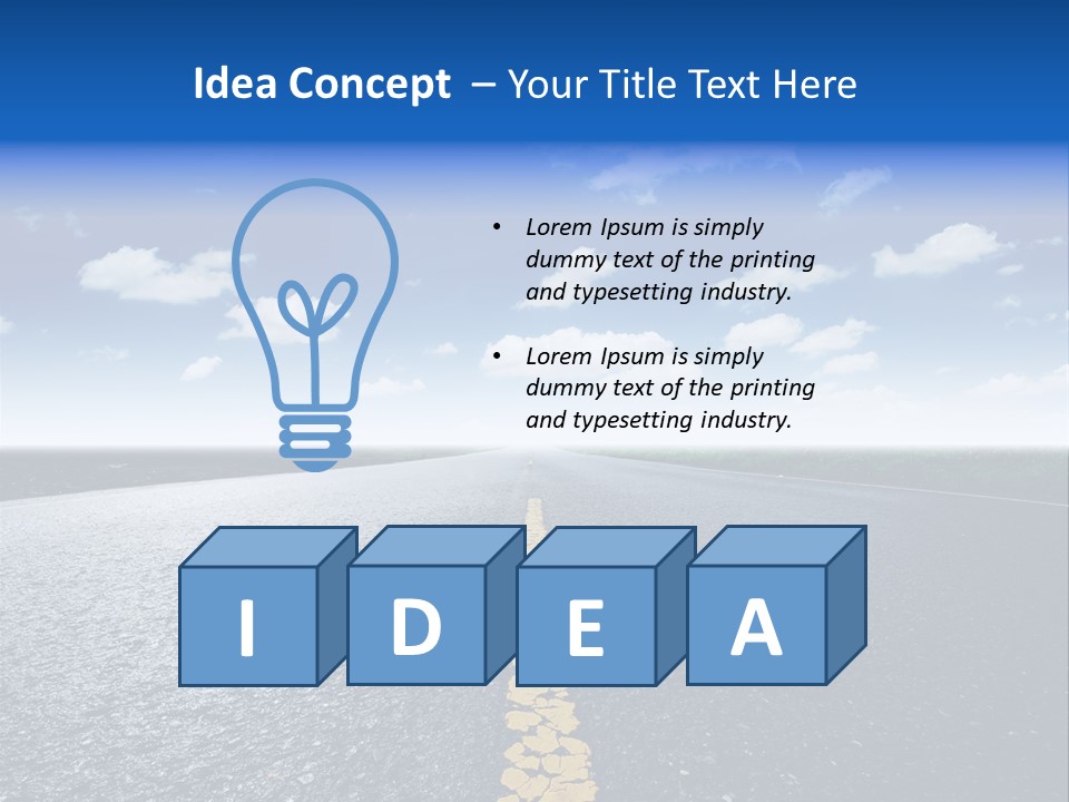 Trip Transportation View PowerPoint Template