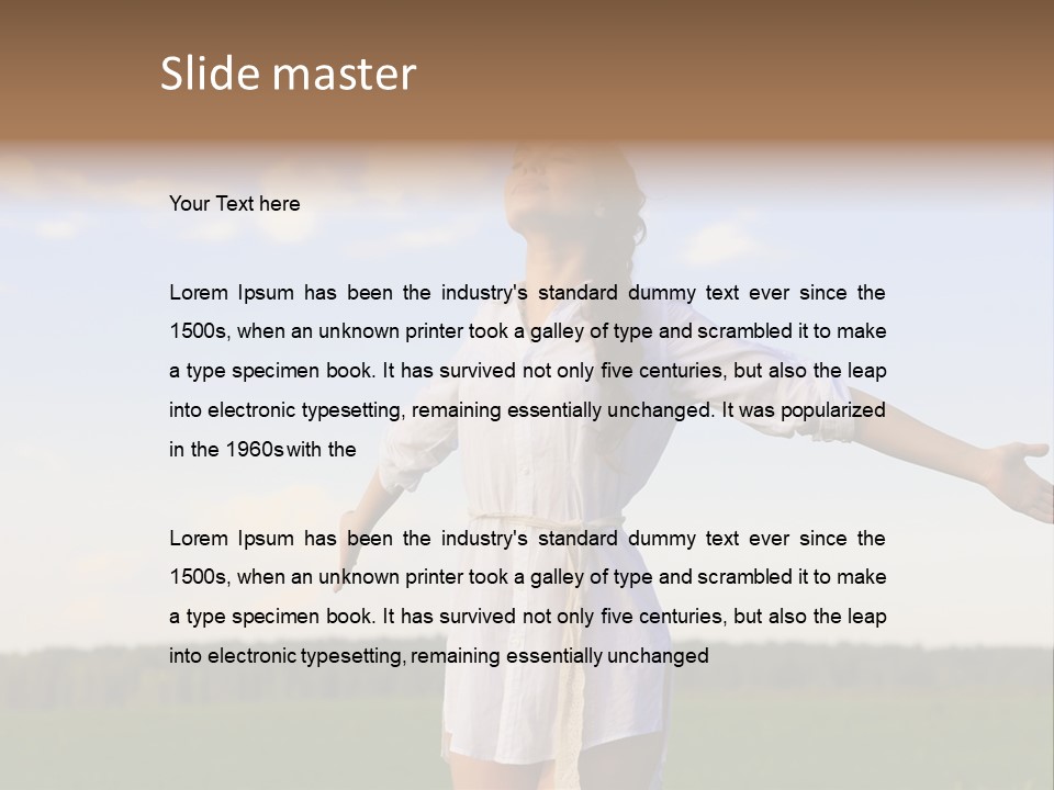 Vitality Cloud Looking PowerPoint Template
